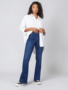 Women’s New SPANX Flare Jeans Midnight Shade
